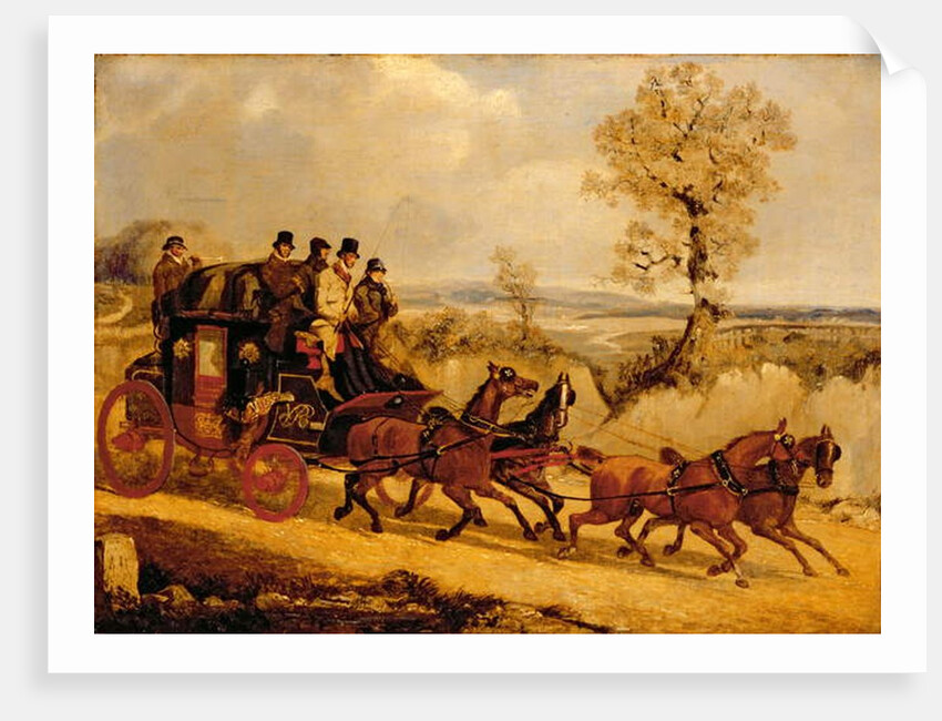 The Dover Coach going Downhill by Henry Thomas Alken