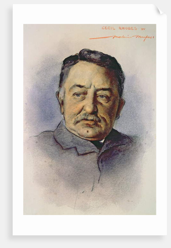 Portrait of Cecil Rhodes by Mortimer Ludington Menpes