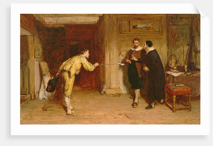 The Challenge: A Puritan's Struggle between Honour and Conscience, 1864 by William Quiller Orchardson
