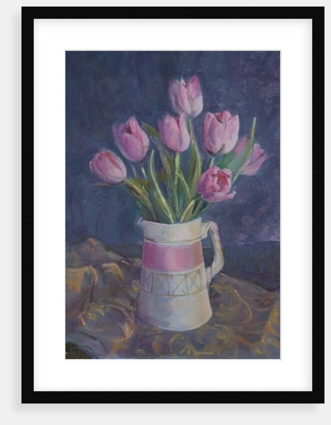 Pink tulips, 2015 by Sue Wales