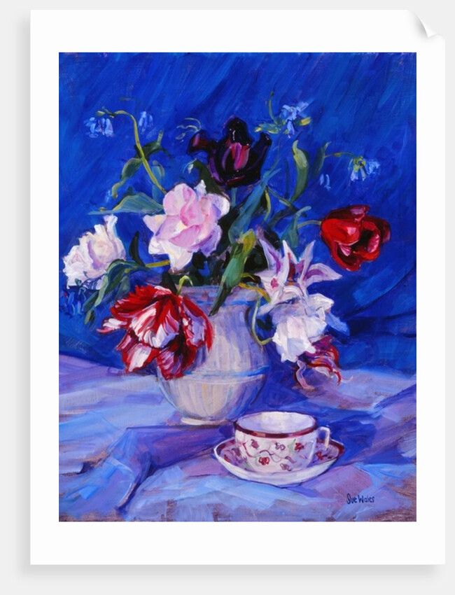 Tulips from my garden, 1995 by Sue Wales