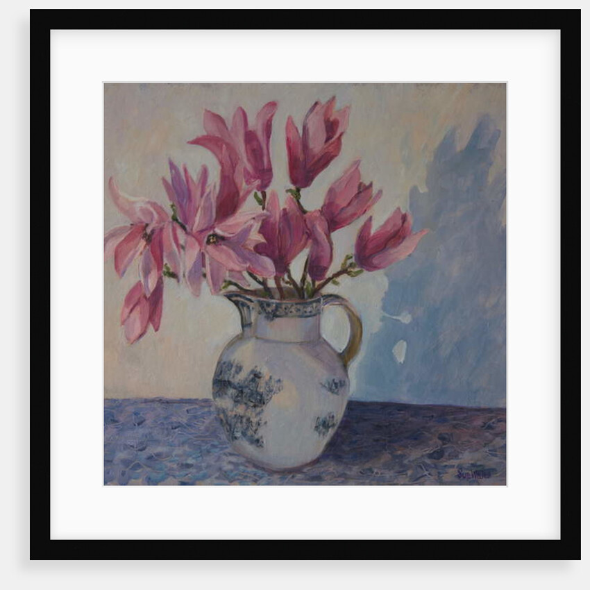 Pink magnolias, 2019 by Sue Wales