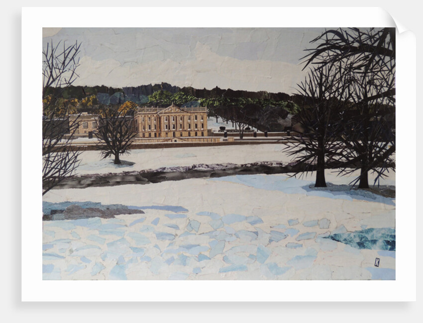 Chatsworth In The Snow, 2017 by Kirstie Adamson