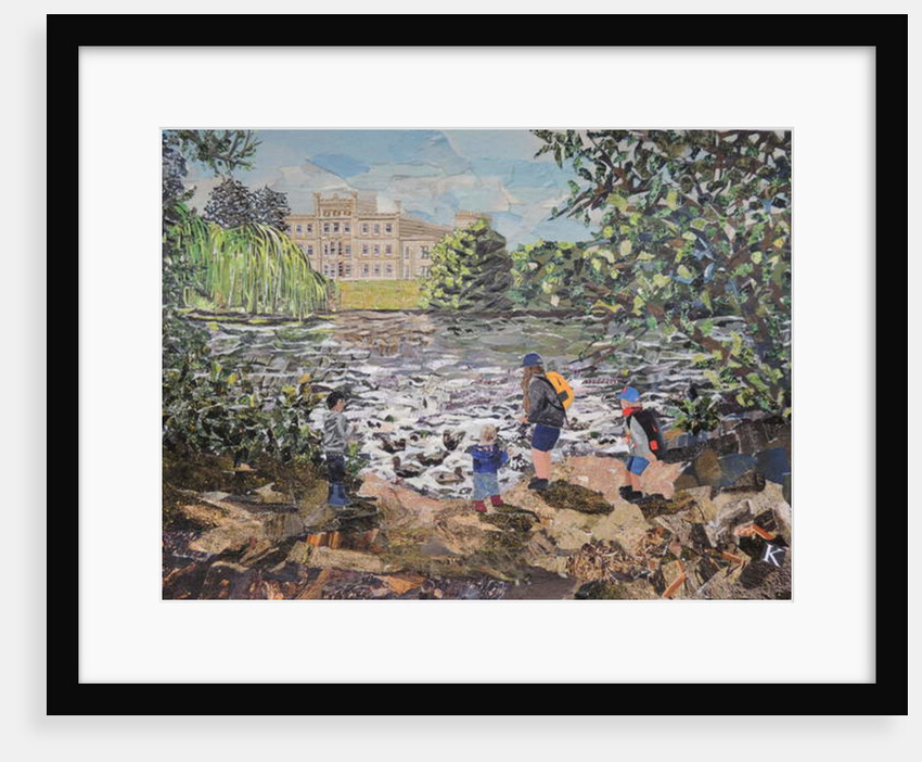 Feeding Ducks Elvaston Castle, 2017 by Kirstie Adamson