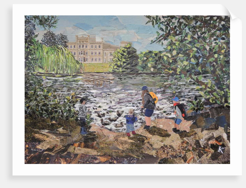 Feeding Ducks Elvaston Castle, 2017 by Kirstie Adamson