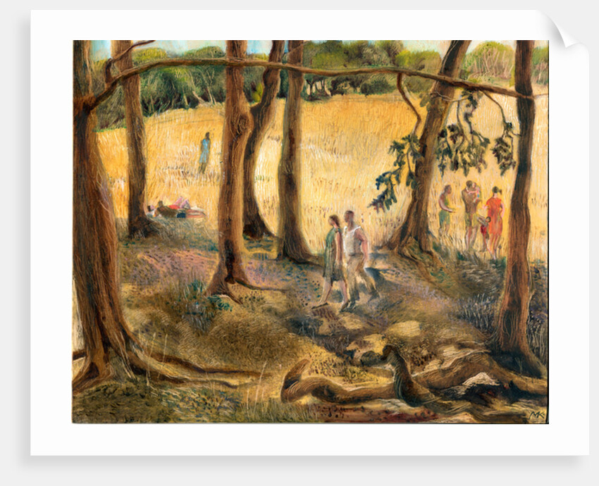 Under the trees, Hampstead Heath, 2002 by Mary Kuper