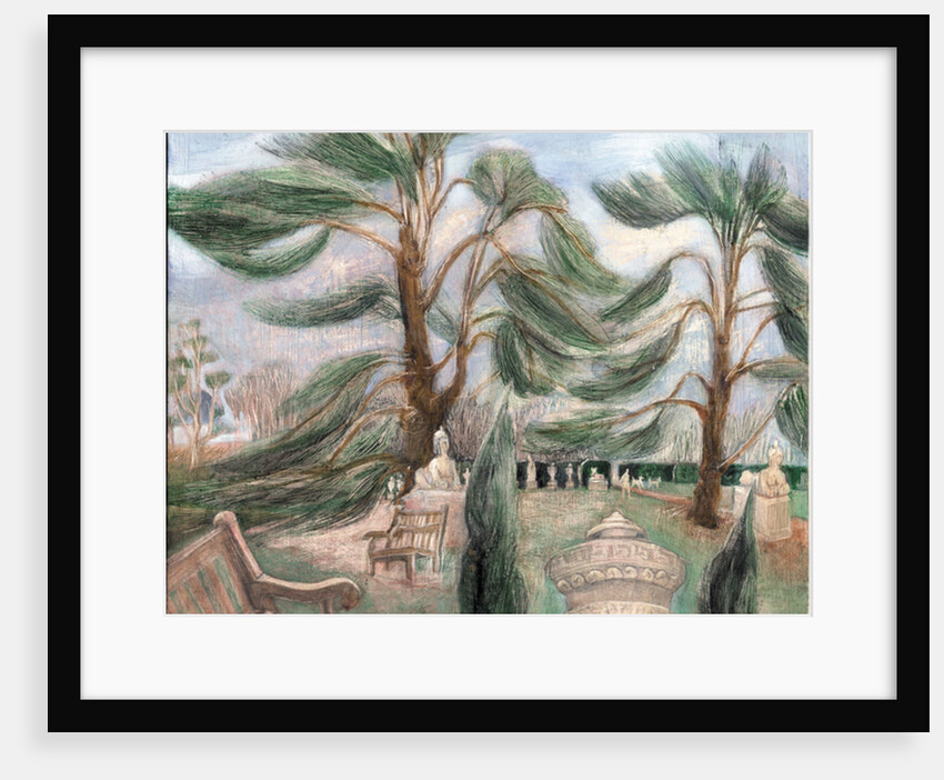 Chiswick House; cedarssphinxes, 2002 by Mary Kuper