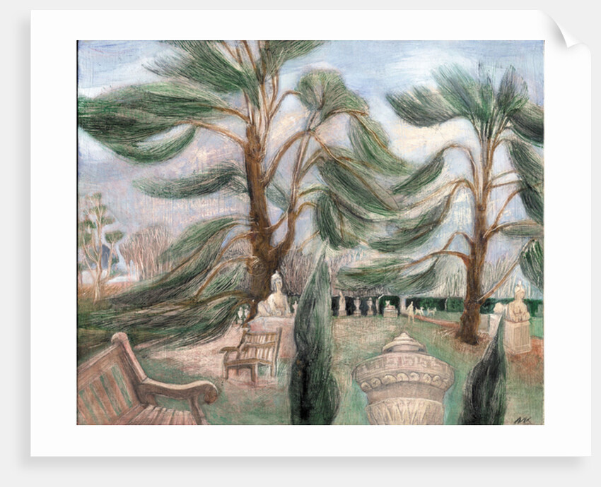 Chiswick House; cedarssphinxes, 2002 by Mary Kuper