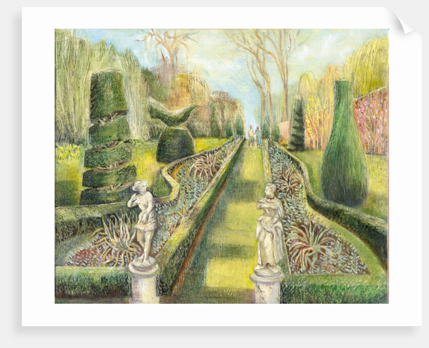 The Long Garden, Cliveden, Statues, 2002 by Mary Kuper