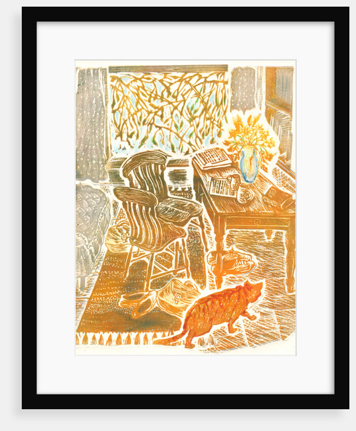 Ginger cat, 1992 by Mary Kuper