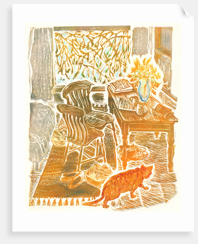 Ginger cat, 1992 by Mary Kuper