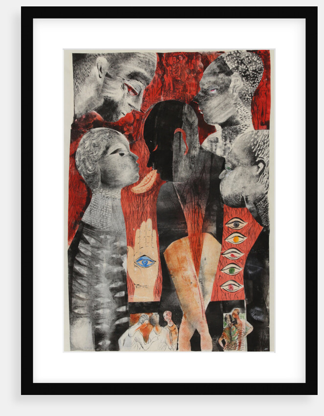 Red, green, black: the envious eye, 2017 by Mary Kuper