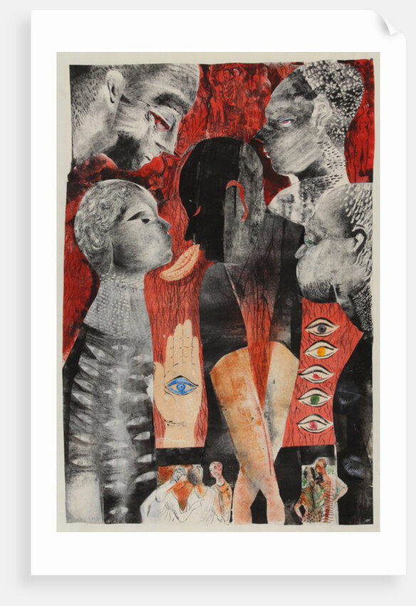 Red, green, black: the envious eye, 2017 by Mary Kuper