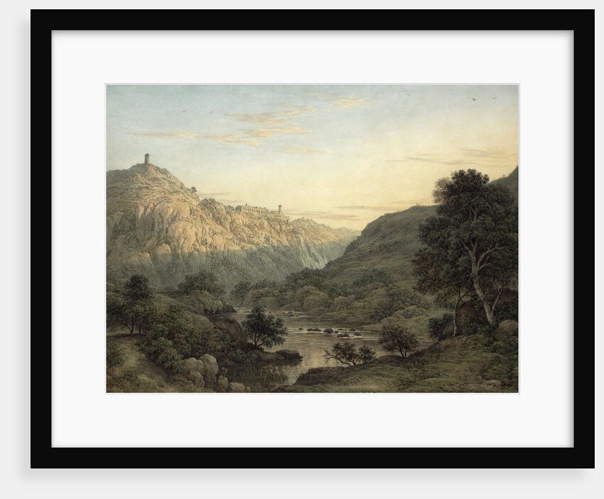 The Cascatelle and Villa of Maecenas near Tivoli by Jean-Honore Fragonard