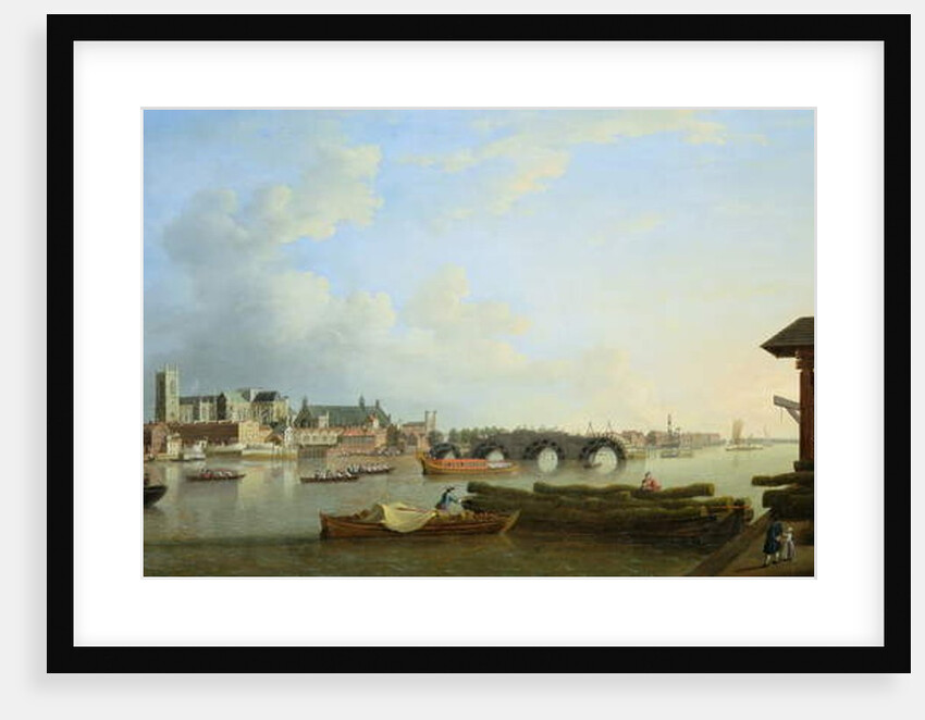 The Building of Westminster Bridge, 1749 by Samuel Scott