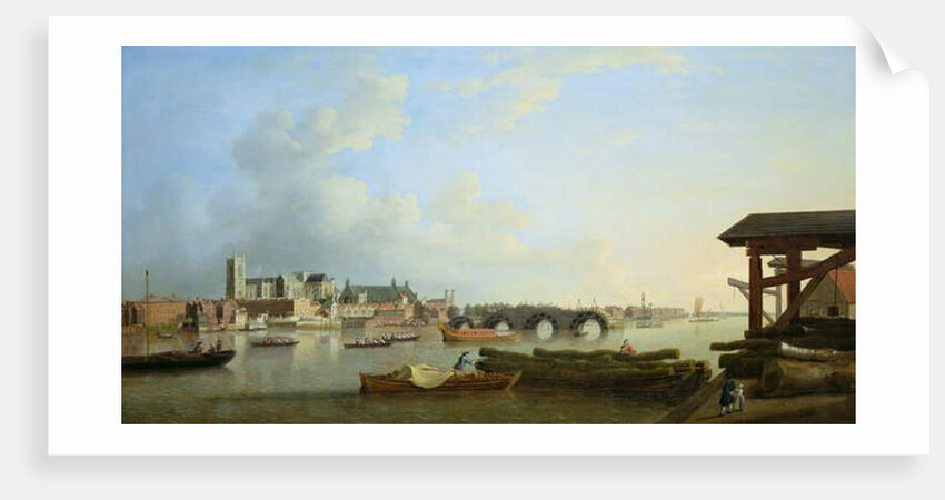The Building of Westminster Bridge, 1749 by Samuel Scott