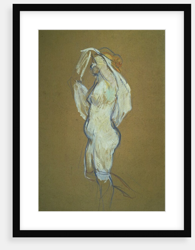 Woman Lifting her Shirt, 1896 by Henri de Toulouse-Lautrec