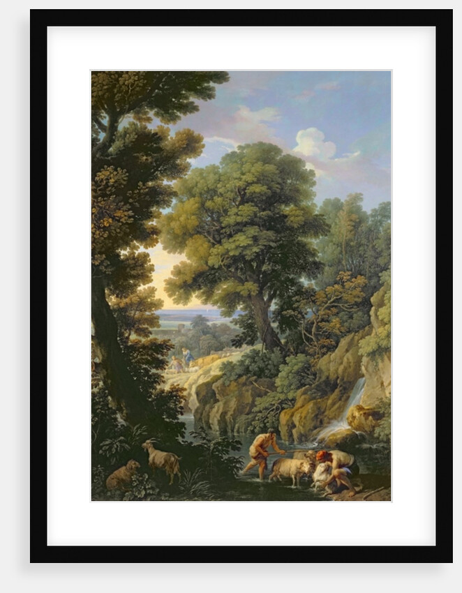 A Landscape in Latium with Shepherds by Andrea Locatelli