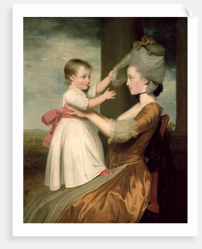 A Portrait of Elizabeth Mortlock and her son John Mortlock the Younger, 1779 by John Downman