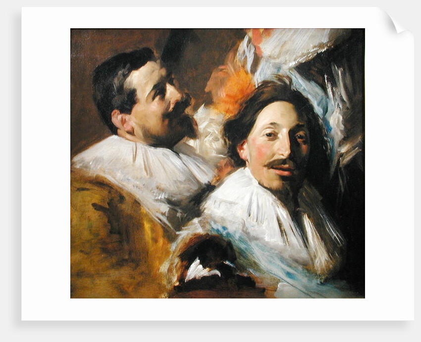 Two Heads from the Banquet of the Officers, 1880 by John Singer Sargent