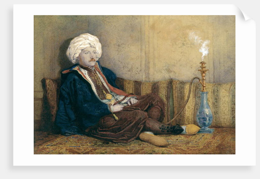 Portrait of Sir Thomas Philips in Eastern Costume, Reclining with a Hookah by Richard Dadd