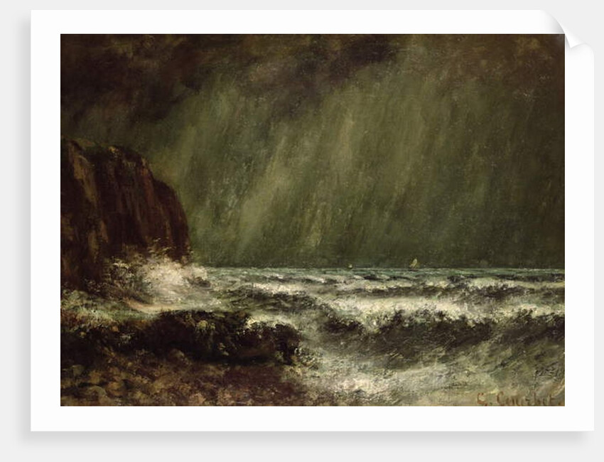 Storm at Sea, 1865 by Gustave Courbet