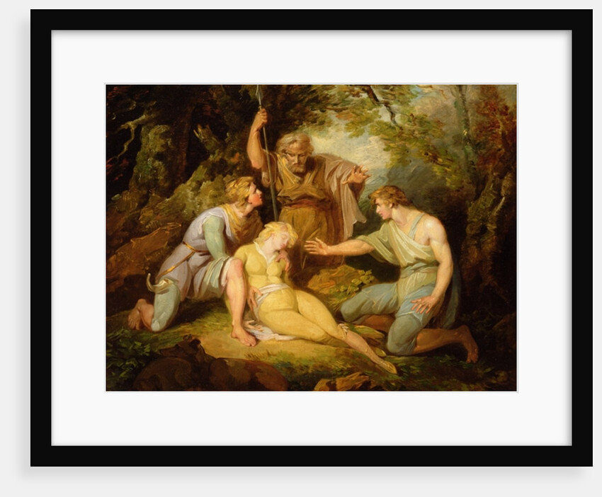Scene ii Act IV from 'Cymbeline' by William Shakespeare by Henry Singleton