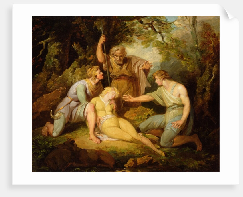 Scene ii Act IV from 'Cymbeline' by William Shakespeare by Henry Singleton