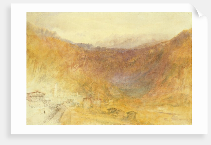 The Brunig Pass from Meiringen, Switzerland by Joseph Mallord William Turner