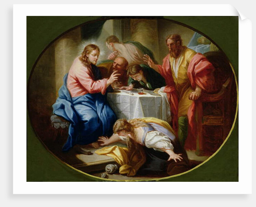 Christ and Mary Magdalene at the Banquet of Simon the Pharisee by Benedetto Luti