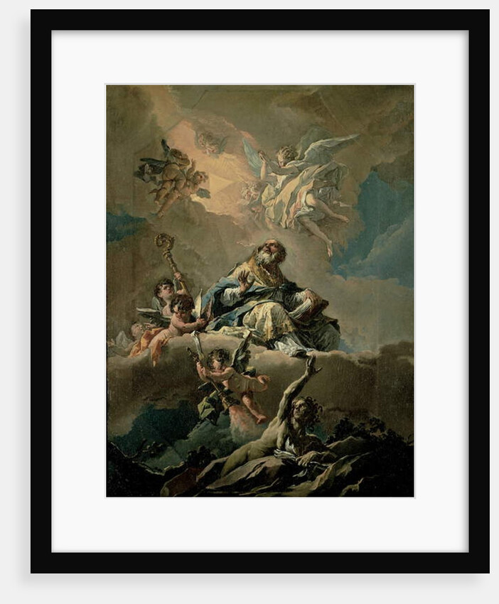 St. Ambrose in Glory by Gasparo Diziani