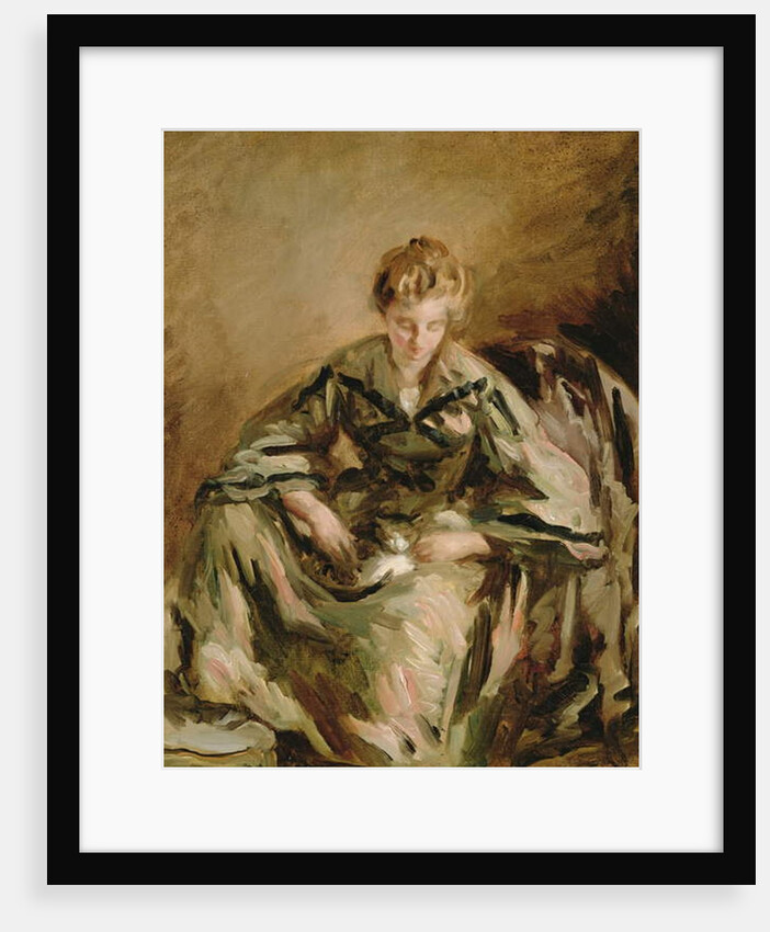 Girl with Cat by Philip Wilson Steer