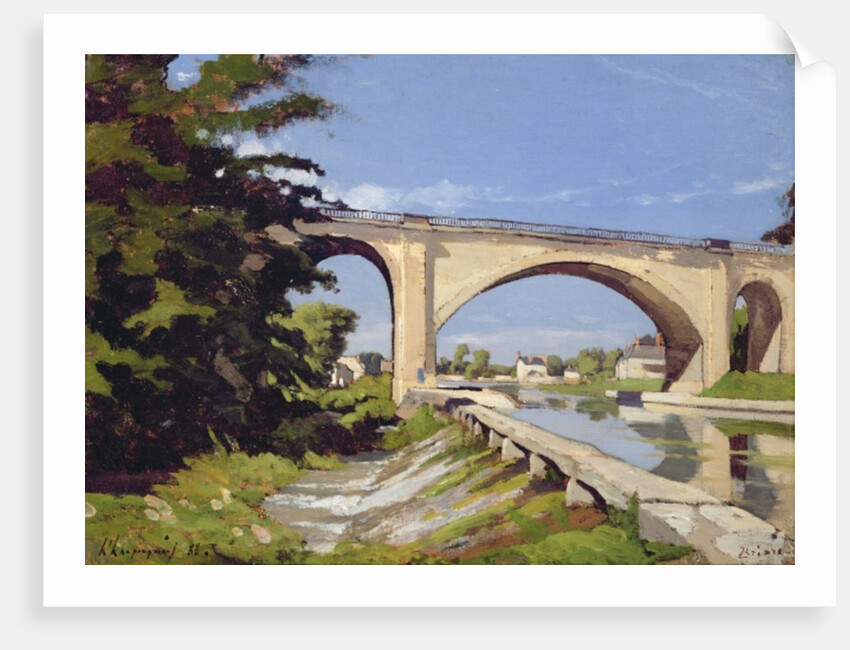 Le Pont Canal a Briare, 1888 by Henri-Joseph Harpignies
