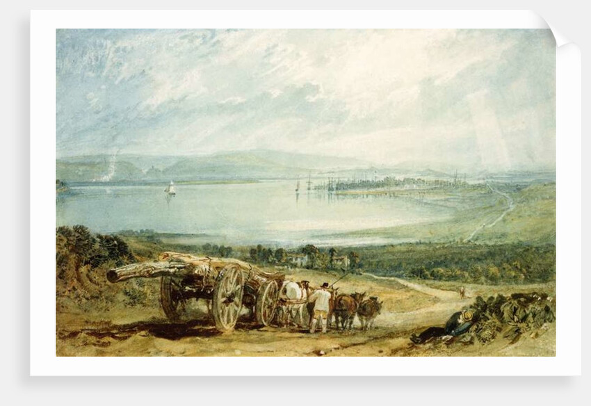 Poole, Dorset with Corfe Castle in the Distance by Joseph Mallord William Turner