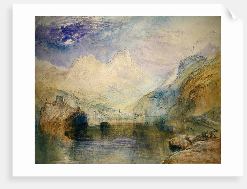 The Lauerzersee with Schwyz and the Mythen by Joseph Mallord William Turner
