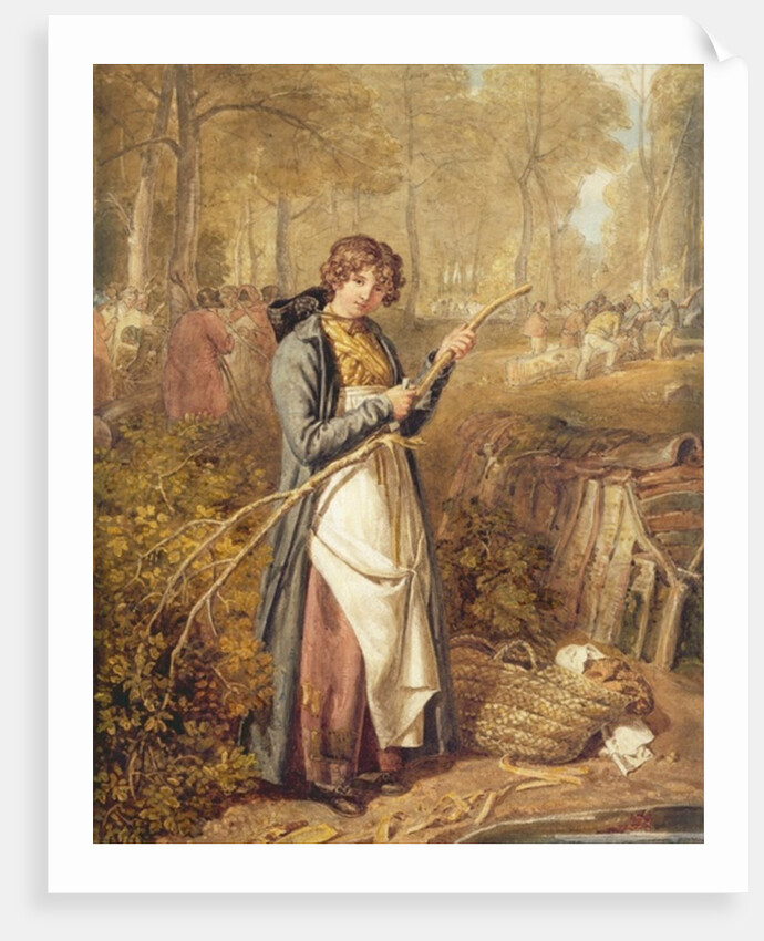 Barking Timber in Wychwood Forest by Joshua Cristall