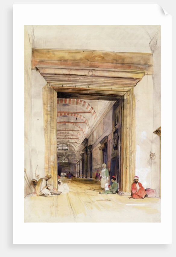 The Great Doorway of the Mosque of Santa Sophia, Constantinople by John Frederick Lewis