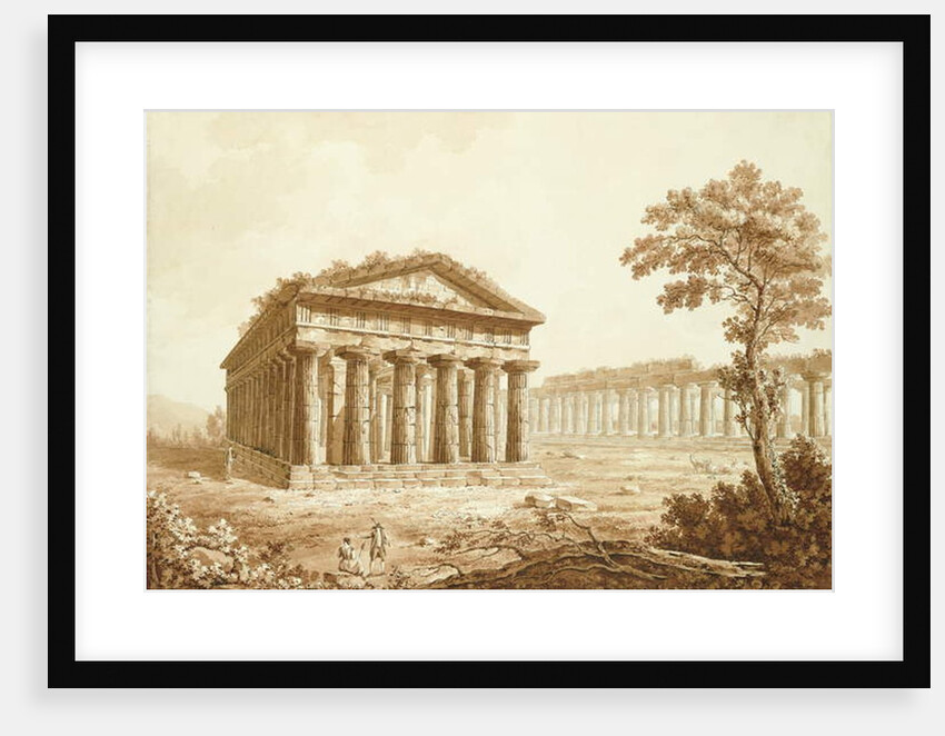 The Temple of Neptune and the Basilica at Paestum by Franz Kaisermaan