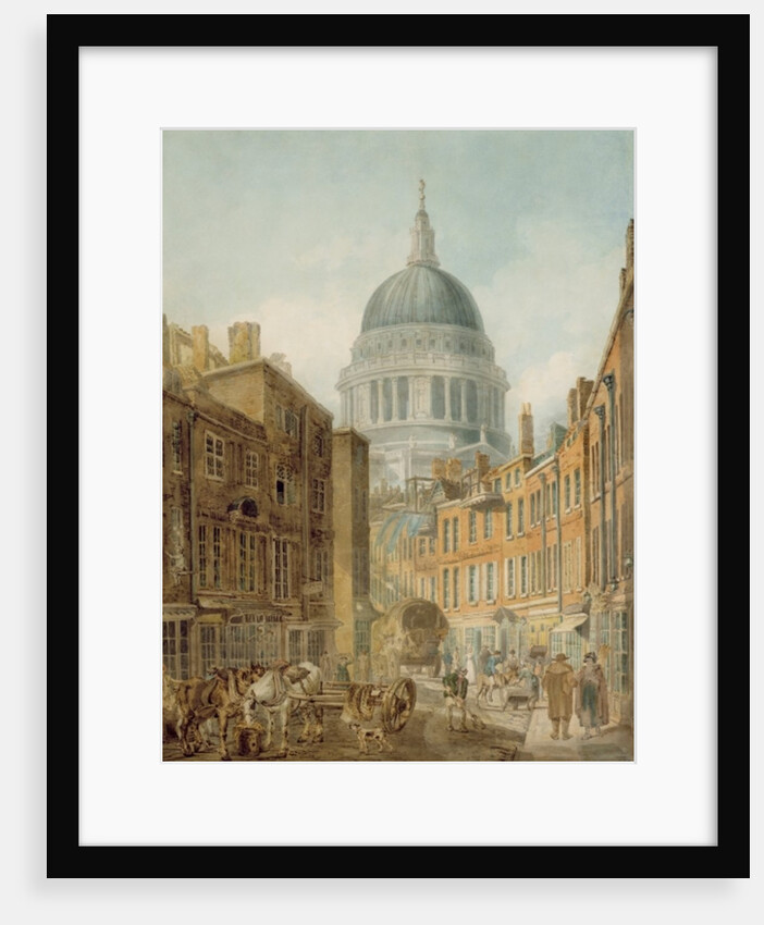 St. Paul's from St. Martin's le Grand by Thomas Girtin