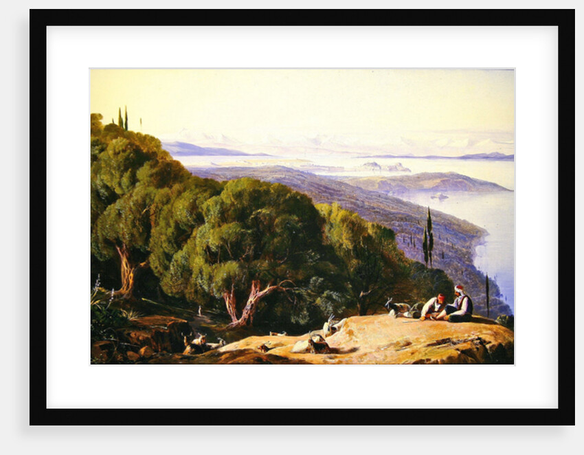 Corfu from the Hill of Gastouri, 1857-58 by Edward Lear