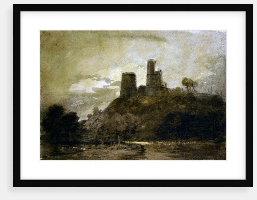 A Castle by a River, Moonlight by Joseph Mallord William Turner