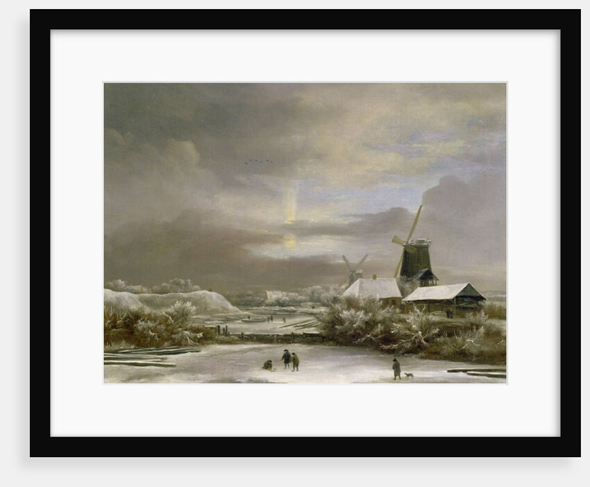 Winter Landscape by Jacob Isaaksz. or Isaacksz. van Ruisdael
