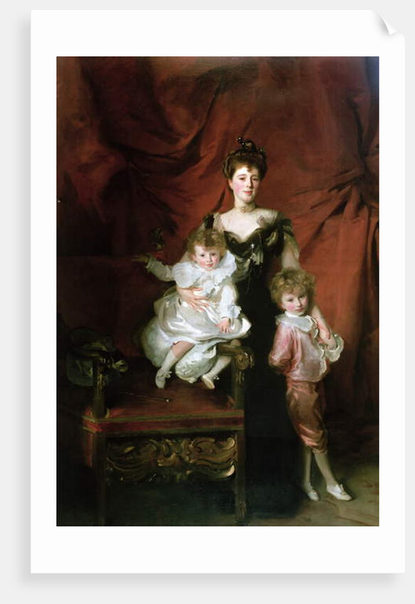 Mrs William Marshall Cazalet and two of her children, Edward and Victor, 1900 by John Singer Sargent