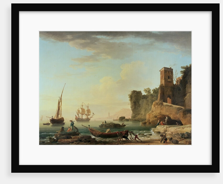 The Port of Genoa by Claude Joseph Vernet