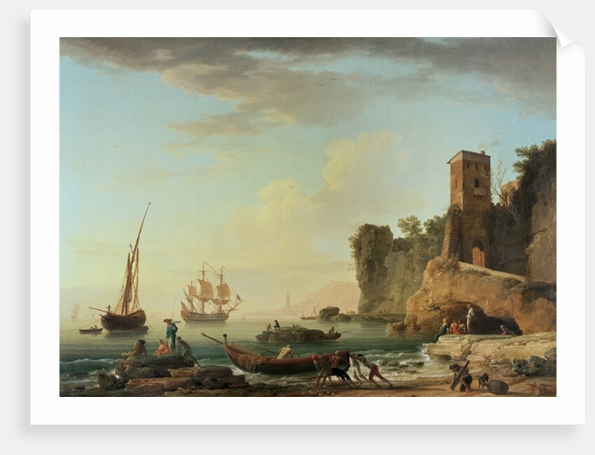 The Port of Genoa by Claude Joseph Vernet
