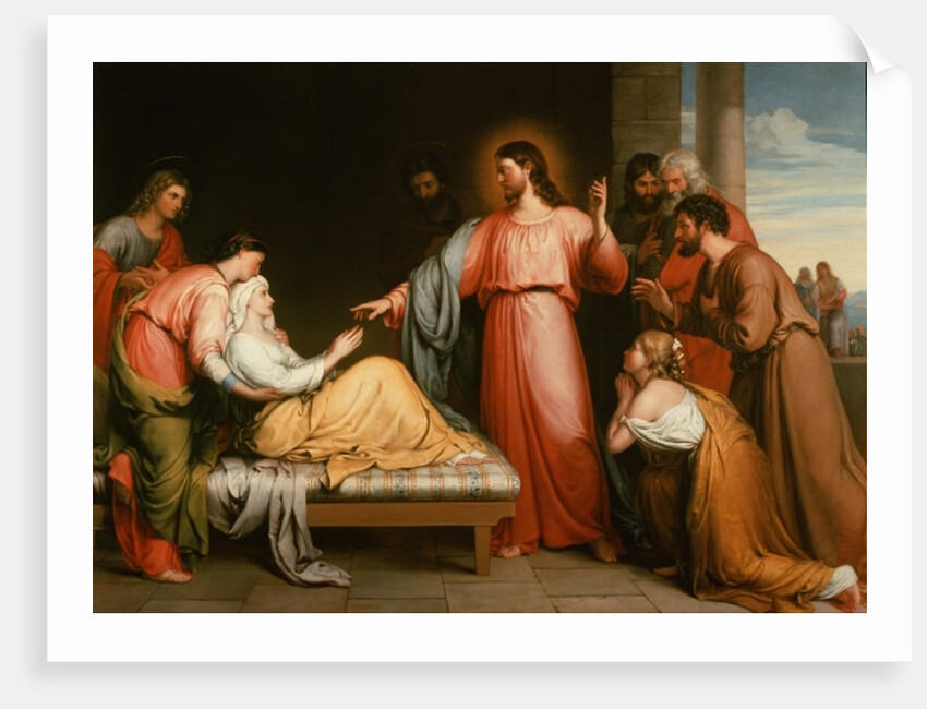 Christ healing the mother of Simon Peter by John Bridges