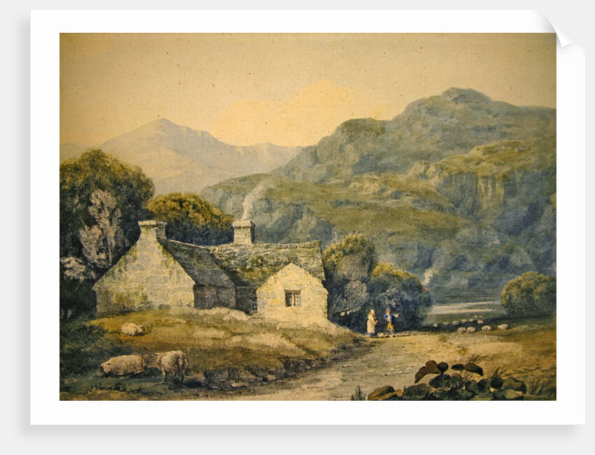 A Farmhouse at Llanberis, North Wales by David Cox