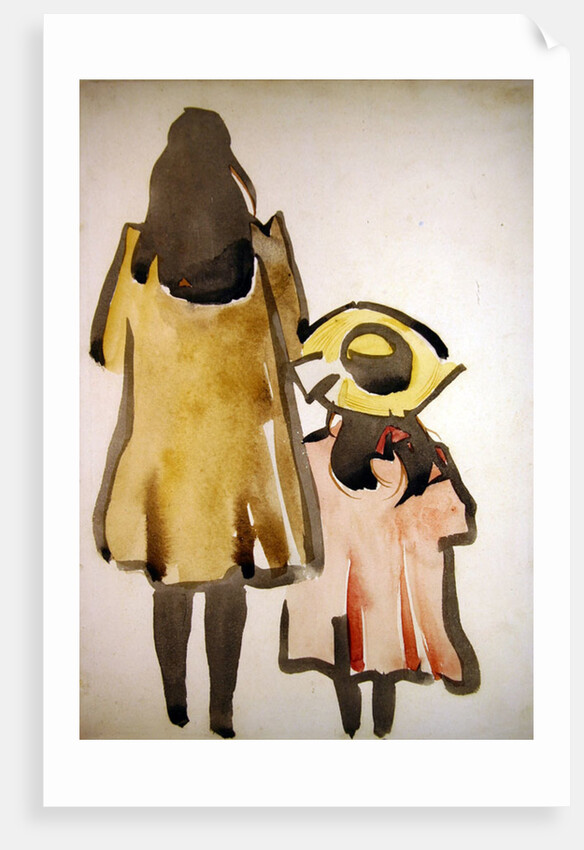 Back View of Two Children by Joseph Crawhall