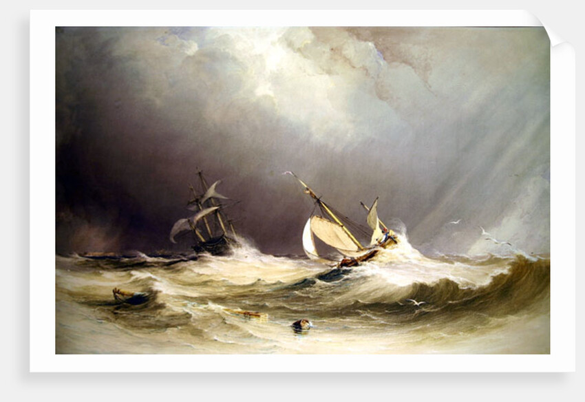 Shipping off Portsmouth by Anthony Vandyke Copley Fielding