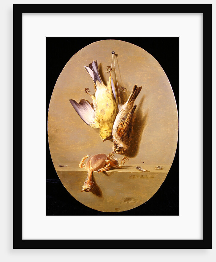 A Trompe L'Oeil of Dead Songbirds by Jean Joseph Xavier Bidauld